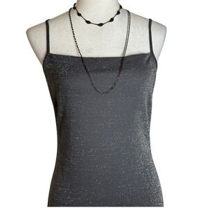 Glitter Sparkle Womens Maxi Formal Gown‎ Dress Size Small Evening Event Mobwife